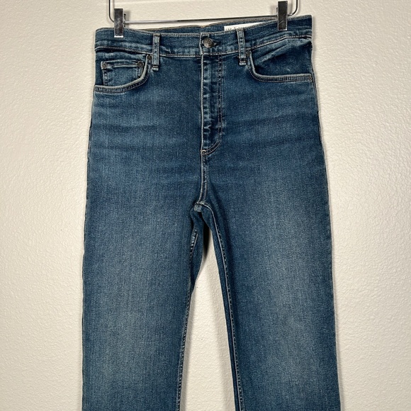 Rag & Bone women size 29 Wren high rise ankle slim jeans Sadie blue medium wash - Picture 2 of 10